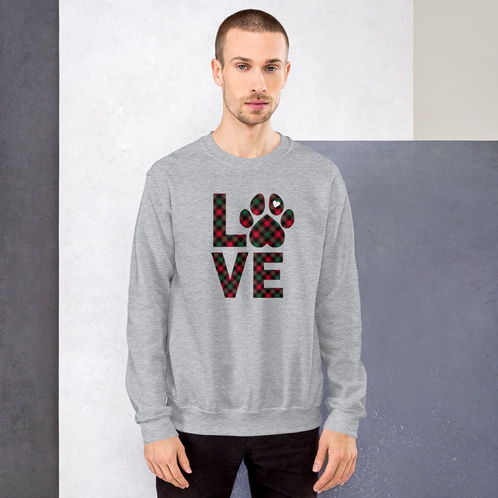 Dog LOVE Christmas Sweatshirt