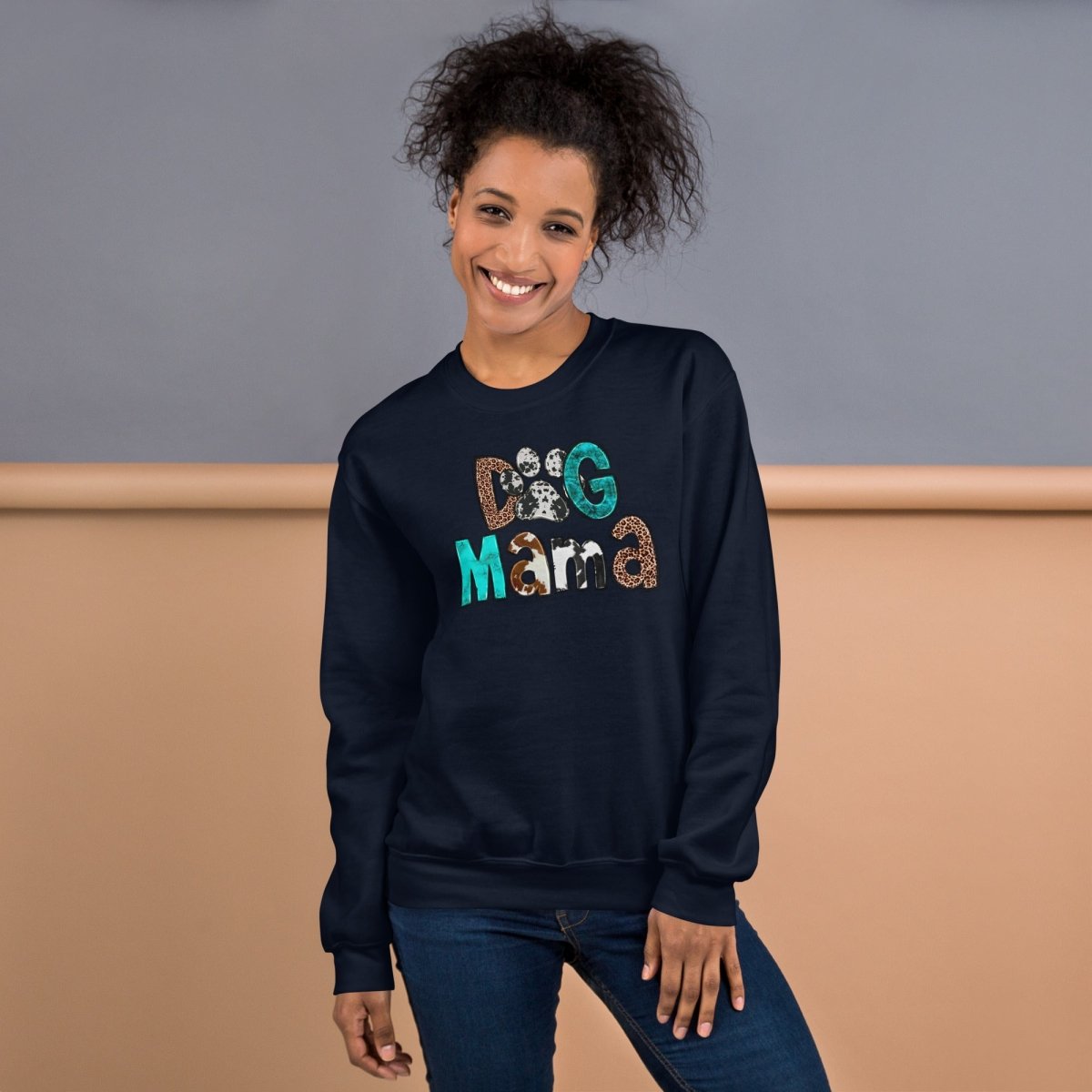 Dog Mama Cowhide Sweatshirt
