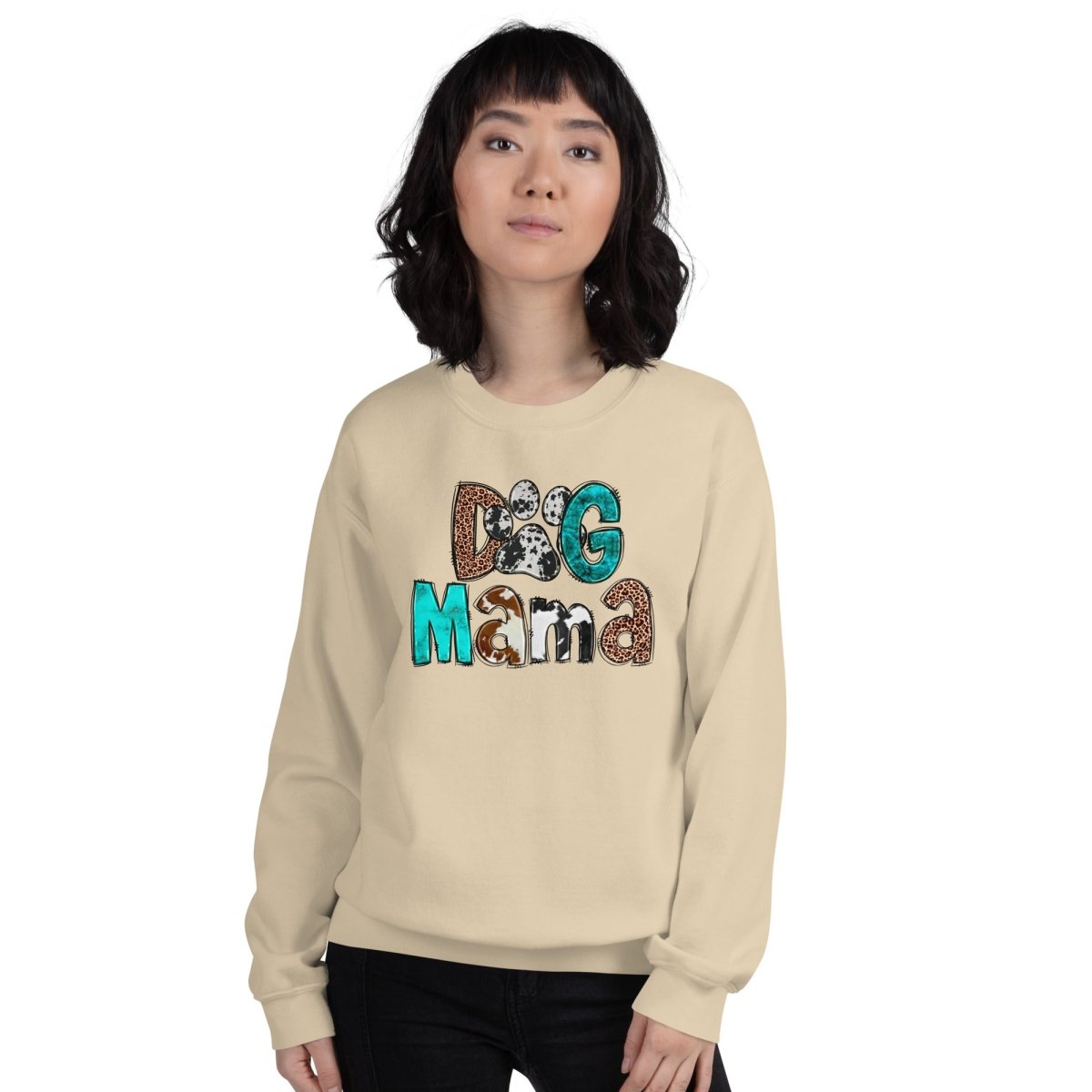 Dog Mama Cowhide Sweatshirt