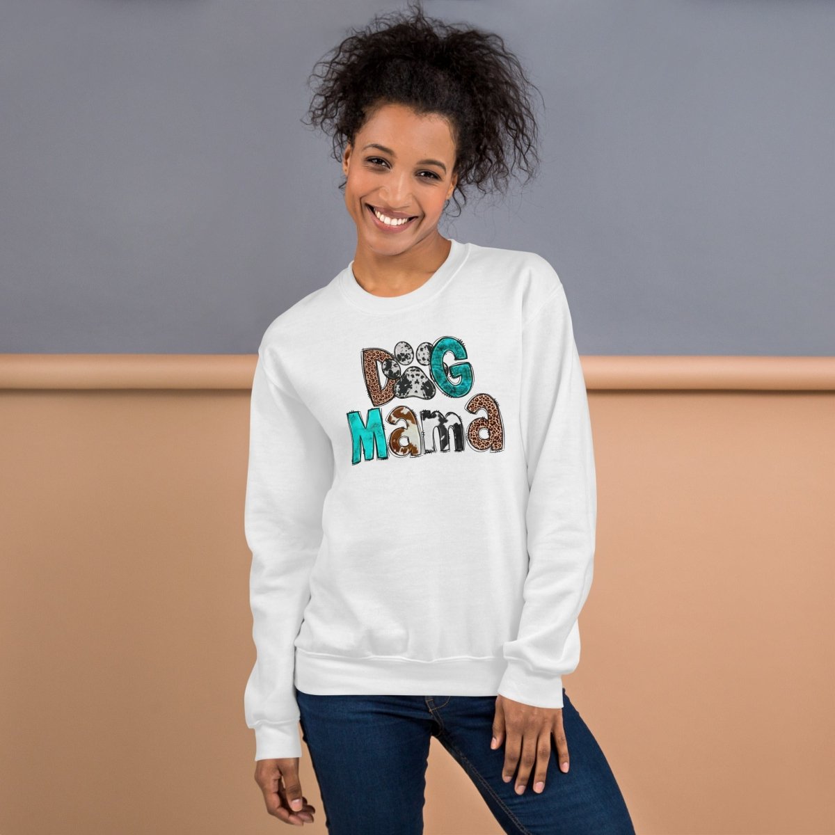 Dog Mama Cowhide Sweatshirt