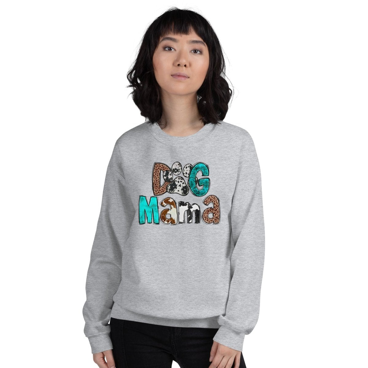 Dog Mama Cowhide Sweatshirt
