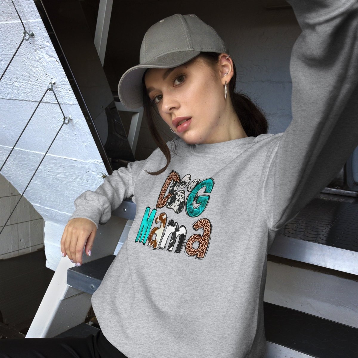 Dog Mama Cowhide Sweatshirt