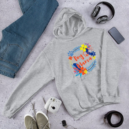 Dog Mama Flower Hoodie