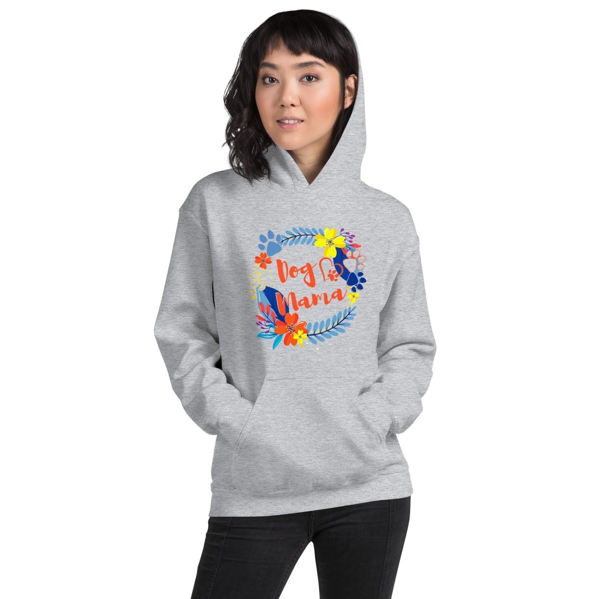 Dog Mama Flower Hoodie