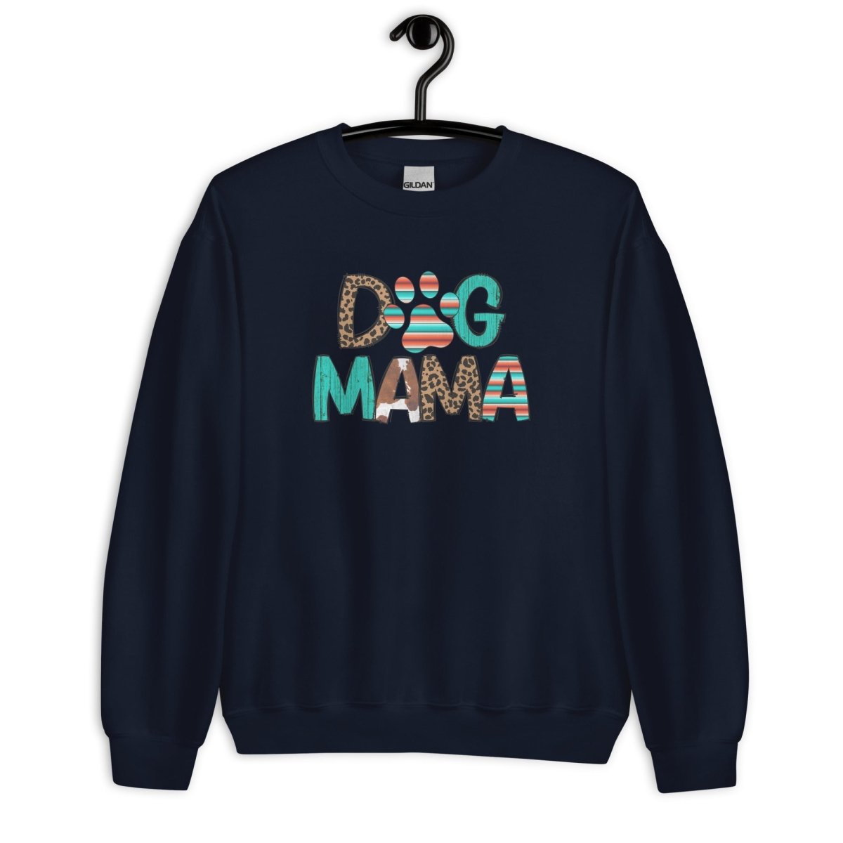 Dog Mama Leopard Print Sweatshirt