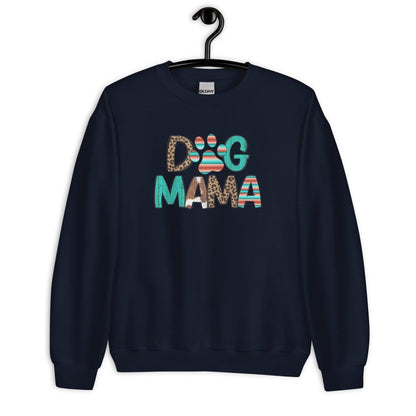Dog Mama Leopard Print Sweatshirt