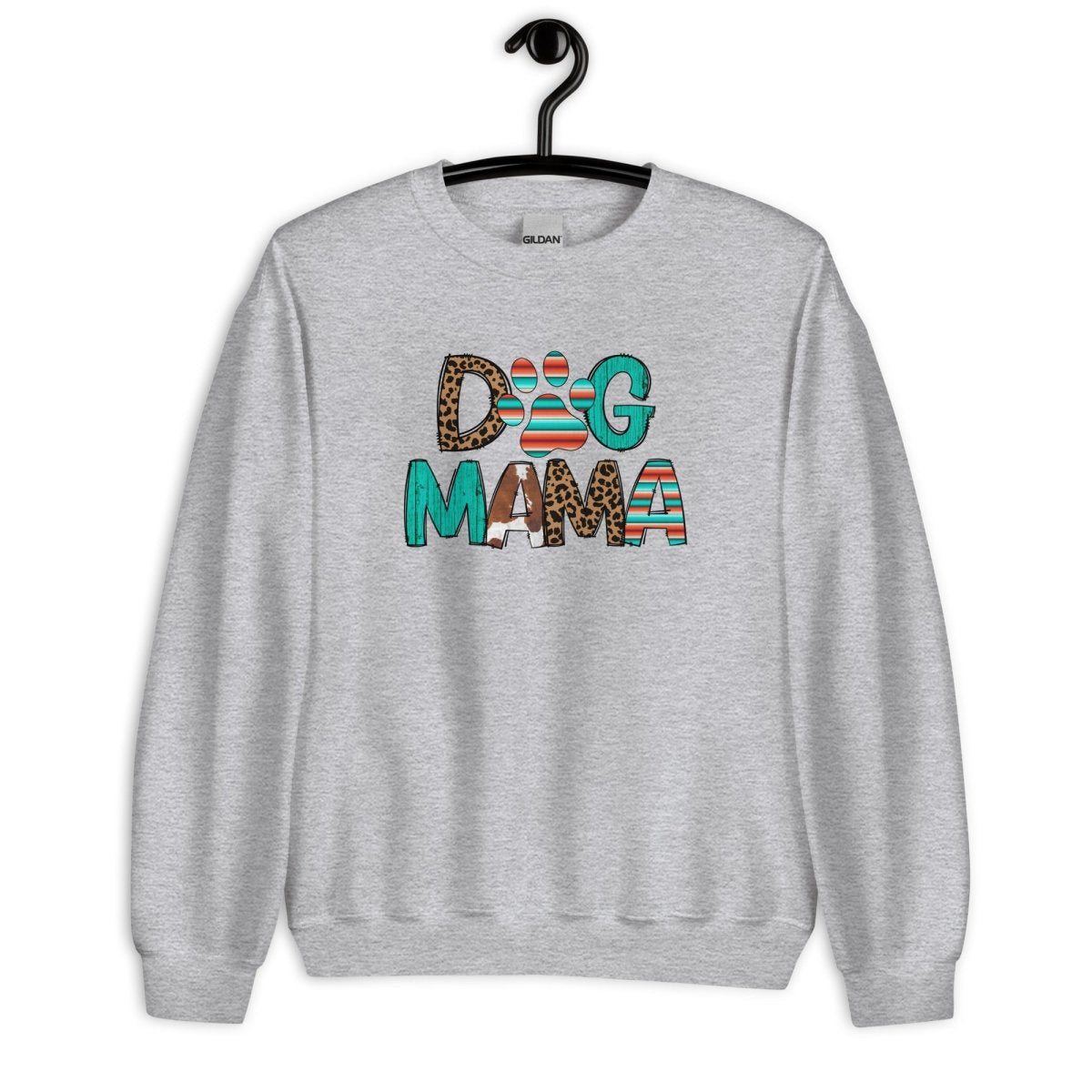 Dog Mama Leopard Print Sweatshirt