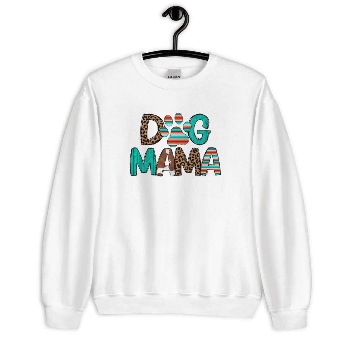 Dog Mama Leopard Print Sweatshirt