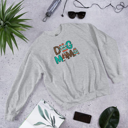 Dog Mama Leopard Print Sweatshirt