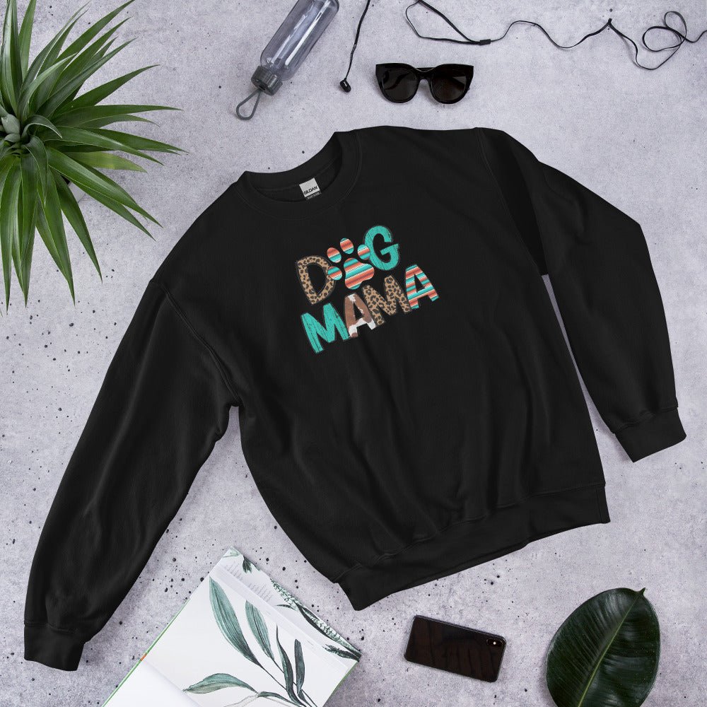 Dog Mama Leopard Print Sweatshirt