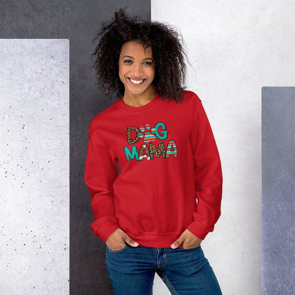 Dog Mama Leopard Print Sweatshirt