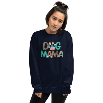 Dog Mama Leopard Print Sweatshirt