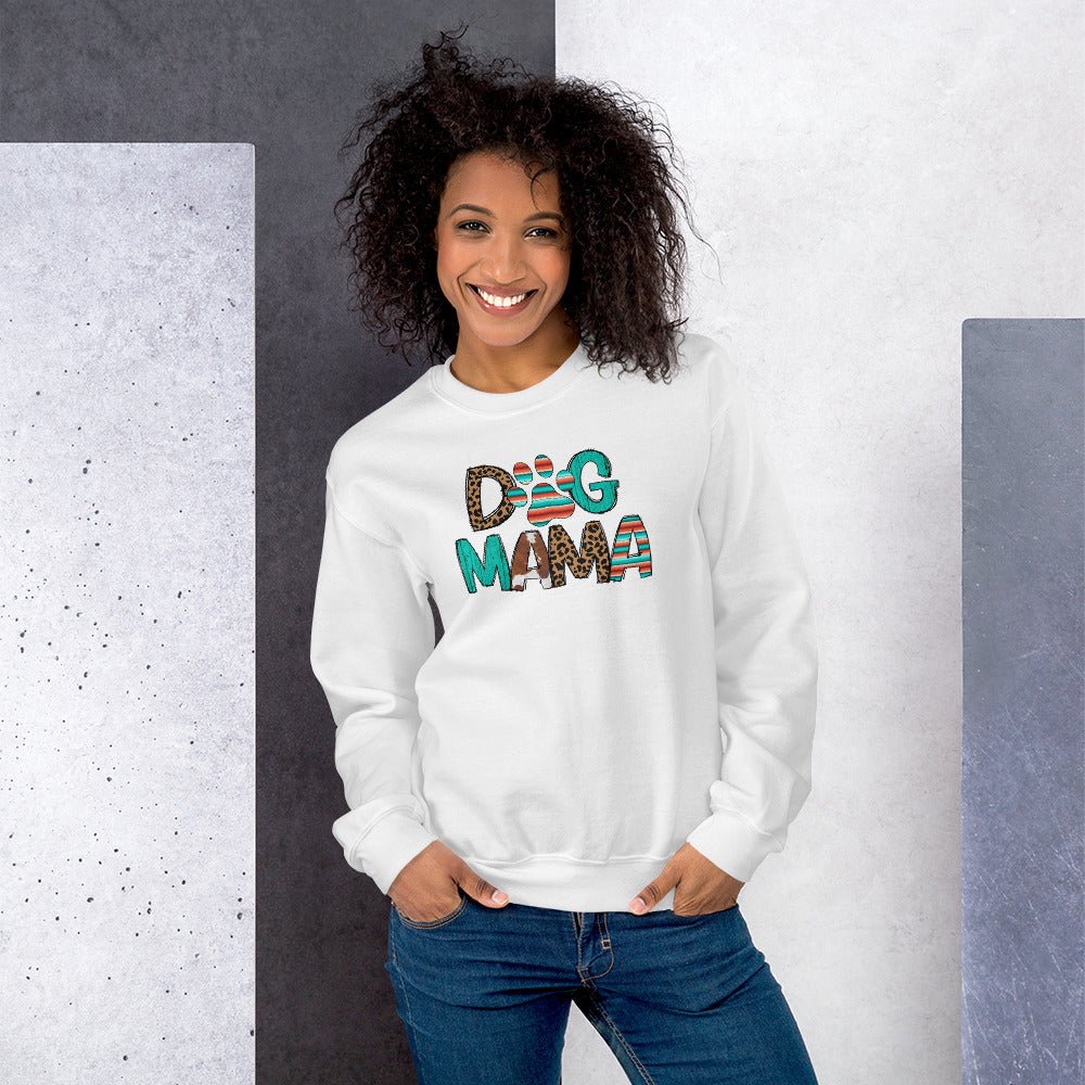 Dog Mama Leopard Print Sweatshirt
