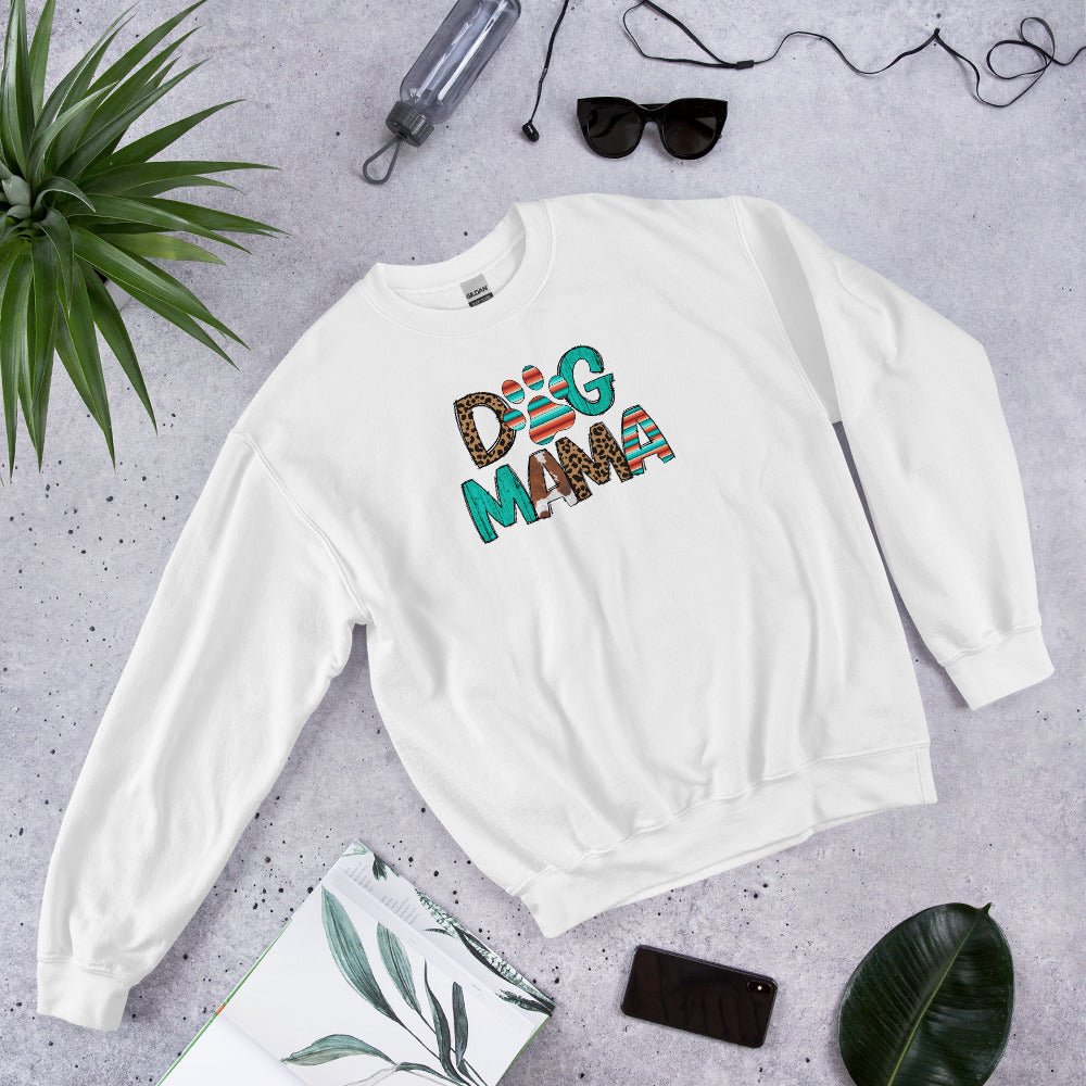 Dog Mama Leopard Print Sweatshirt