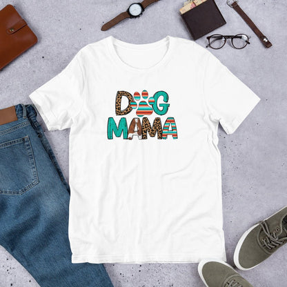 Dog Mama Leopard Print T-Shirt