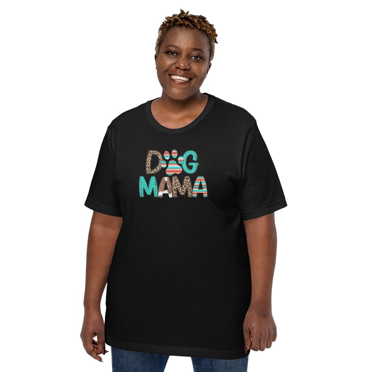 Dog Mama Leopard Print T-Shirt