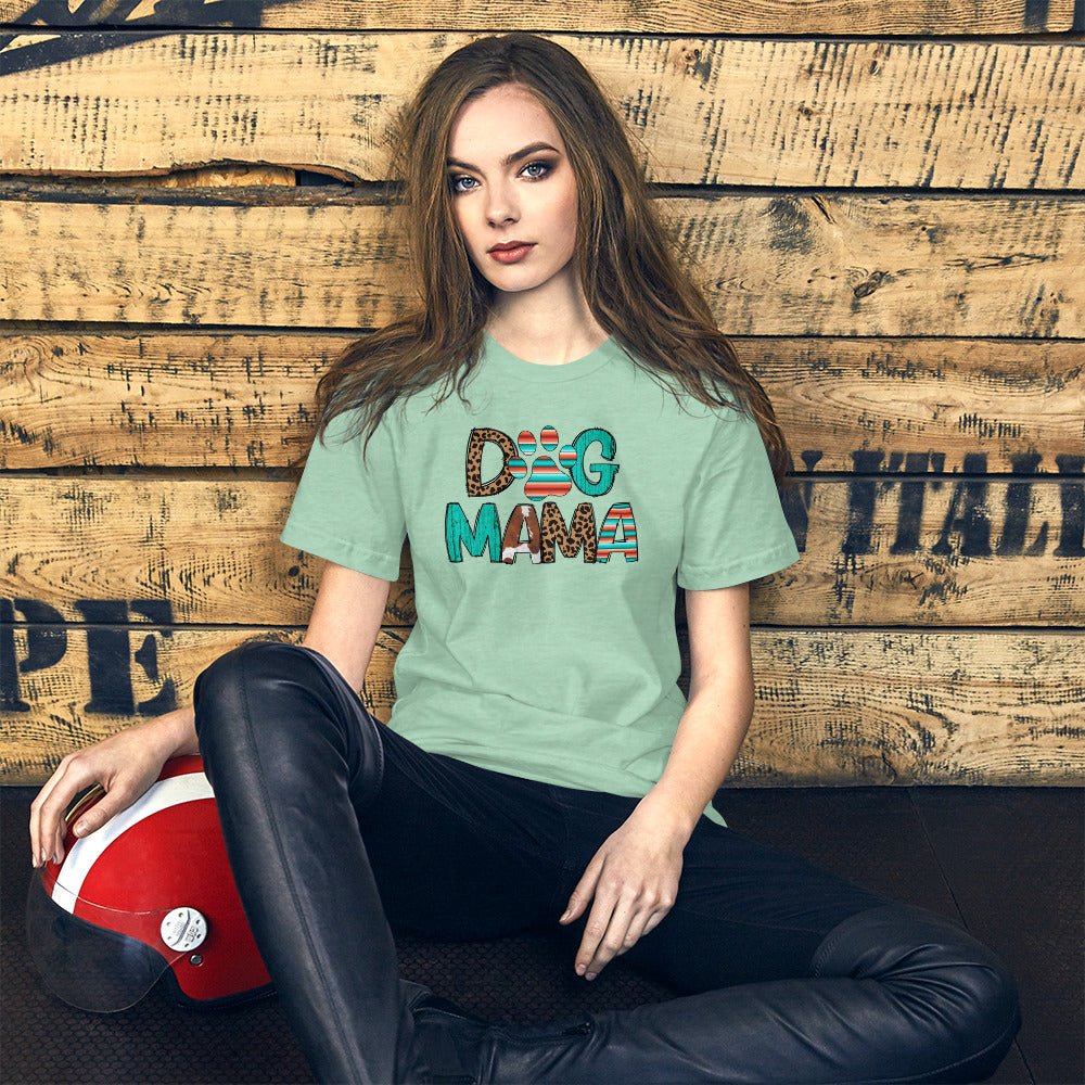 Dog Mama Leopard Print T-Shirt