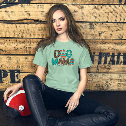 Dog Mama Leopard Print T-Shirt