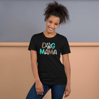 Dog Mama Leopard Print T-Shirt