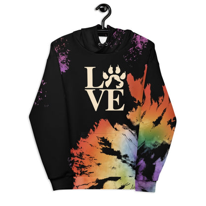 Dog Mom Black Tie Dye Hoodie