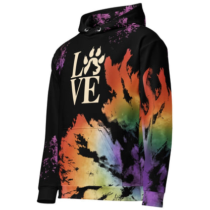 Dog Mom Black Tie Dye Hoodie
