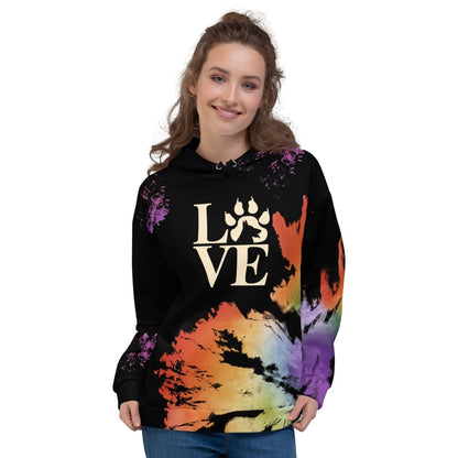 Dog Mom Black Tie Dye Hoodie