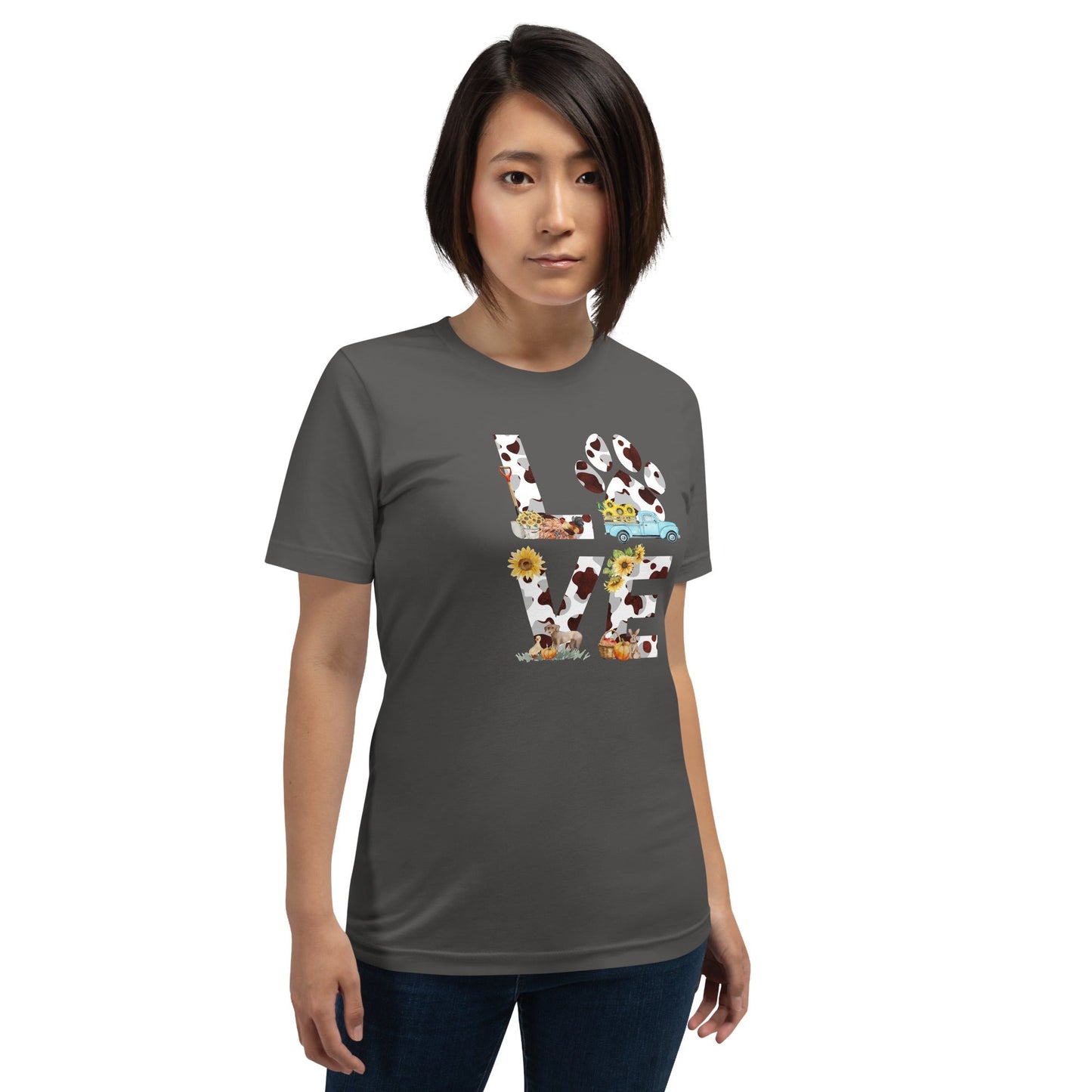 Dog Mom Farm Love T-Shirt
