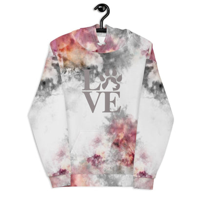 Dog Mom Grey Tie Dye Hoodie