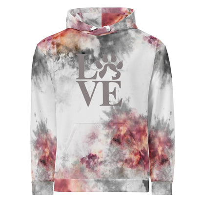 Dog Mom Grey Tie Dye Hoodie
