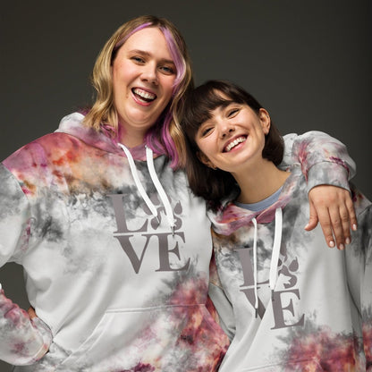 Dog Mom Grey Tie Dye Hoodie