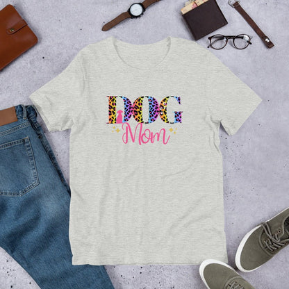Dog Mom Leopard and Stars T-Shirt