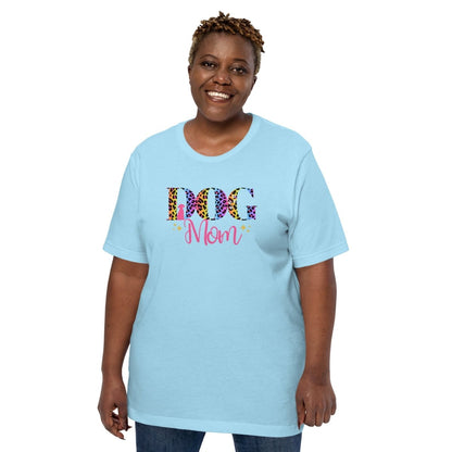 Dog Mom Leopard and Stars T-Shirt