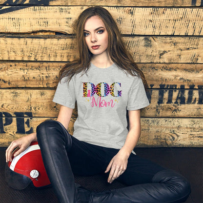 Dog Mom Leopard and Stars T-Shirt