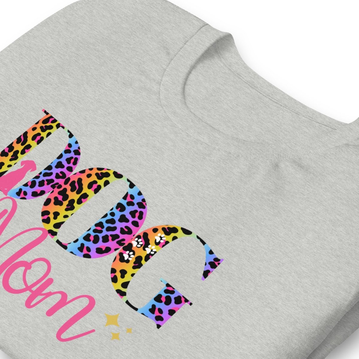 Dog Mom Leopard and Stars T-Shirt