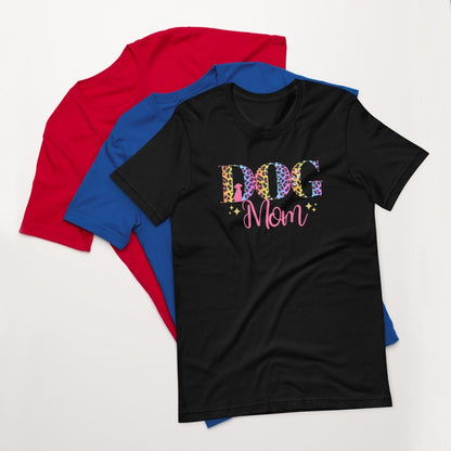 Dog Mom Leopard and Stars T-Shirt
