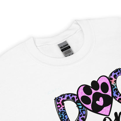 Dog Mom Leopard Paw Sweatshirt