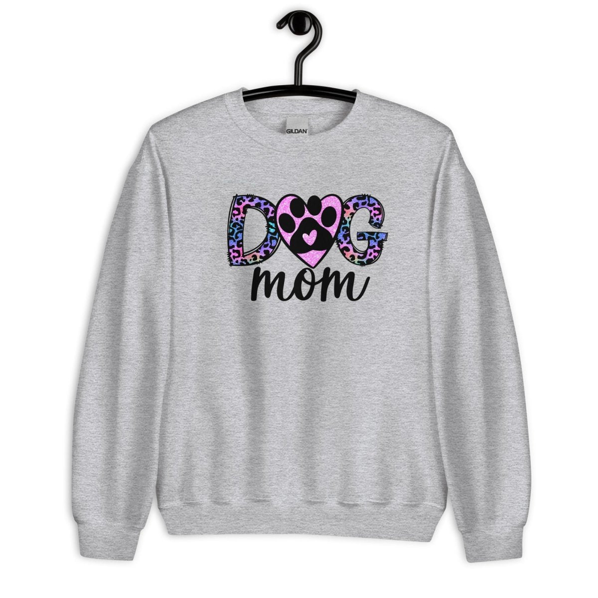 Dog Mom Leopard Paw Sweatshirt