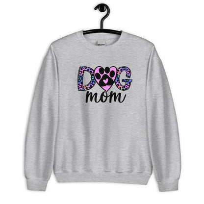 Dog Mom Leopard Paw Sweatshirt