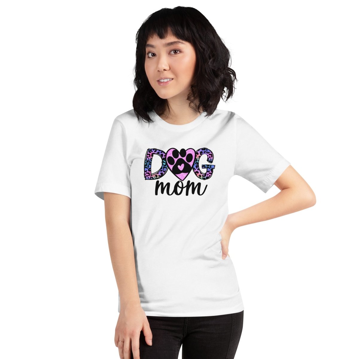 Dog Mom Leopard Paw T-Shirt