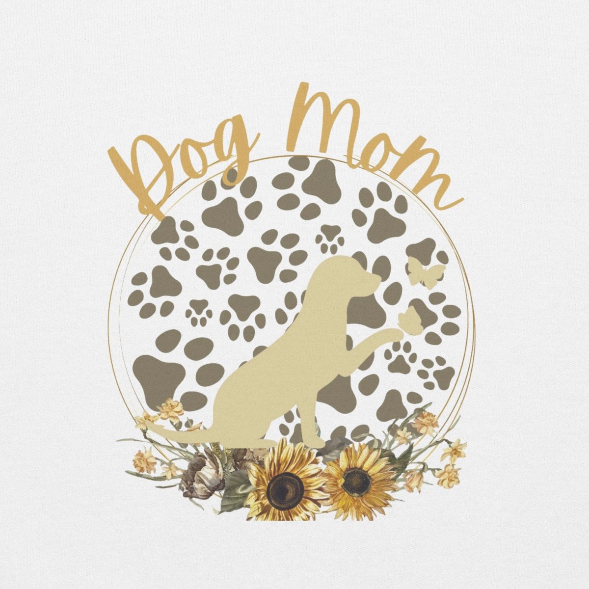 Dog Mom Pup and Butterflies Hoodie