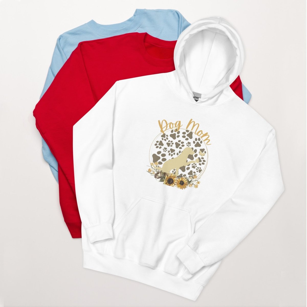 Dog Mom Pup and Butterflies Hoodie