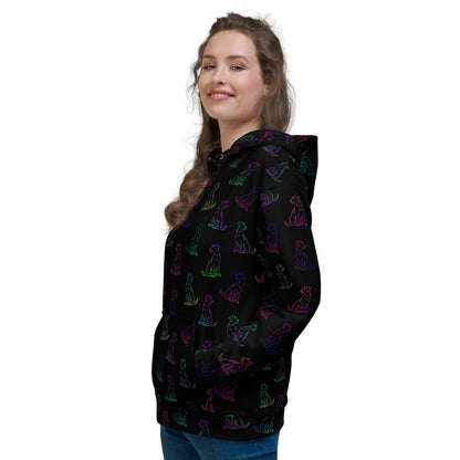 Dog Mom Rainbow Dog Hoodie