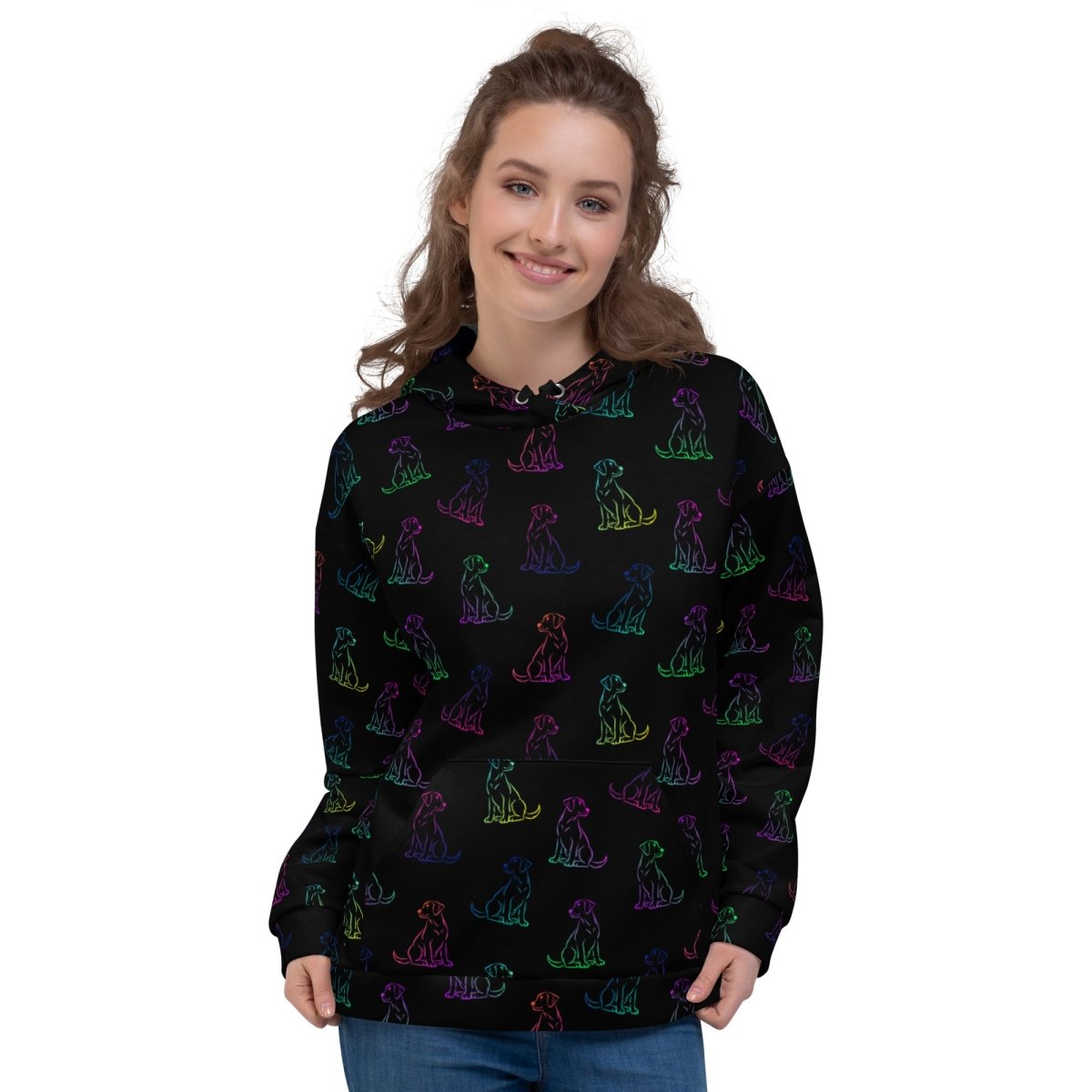Dog Mom Rainbow Dog Hoodie