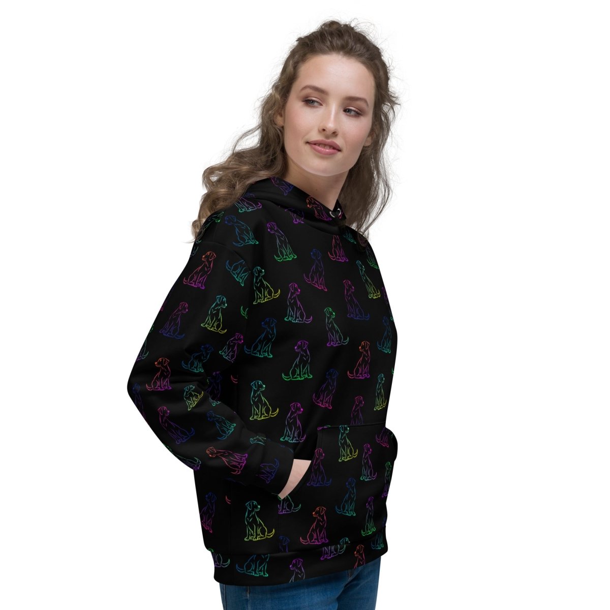 Dog Mom Rainbow Dog Hoodie