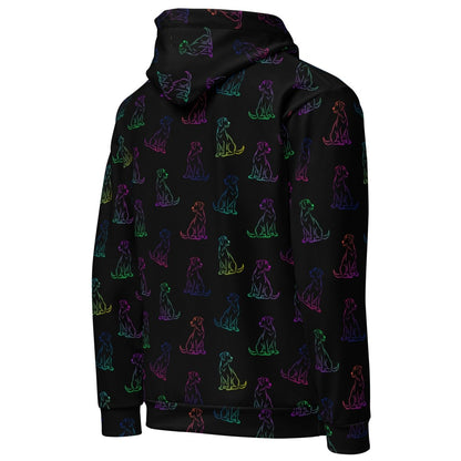 Dog Mom Rainbow Dog Hoodie