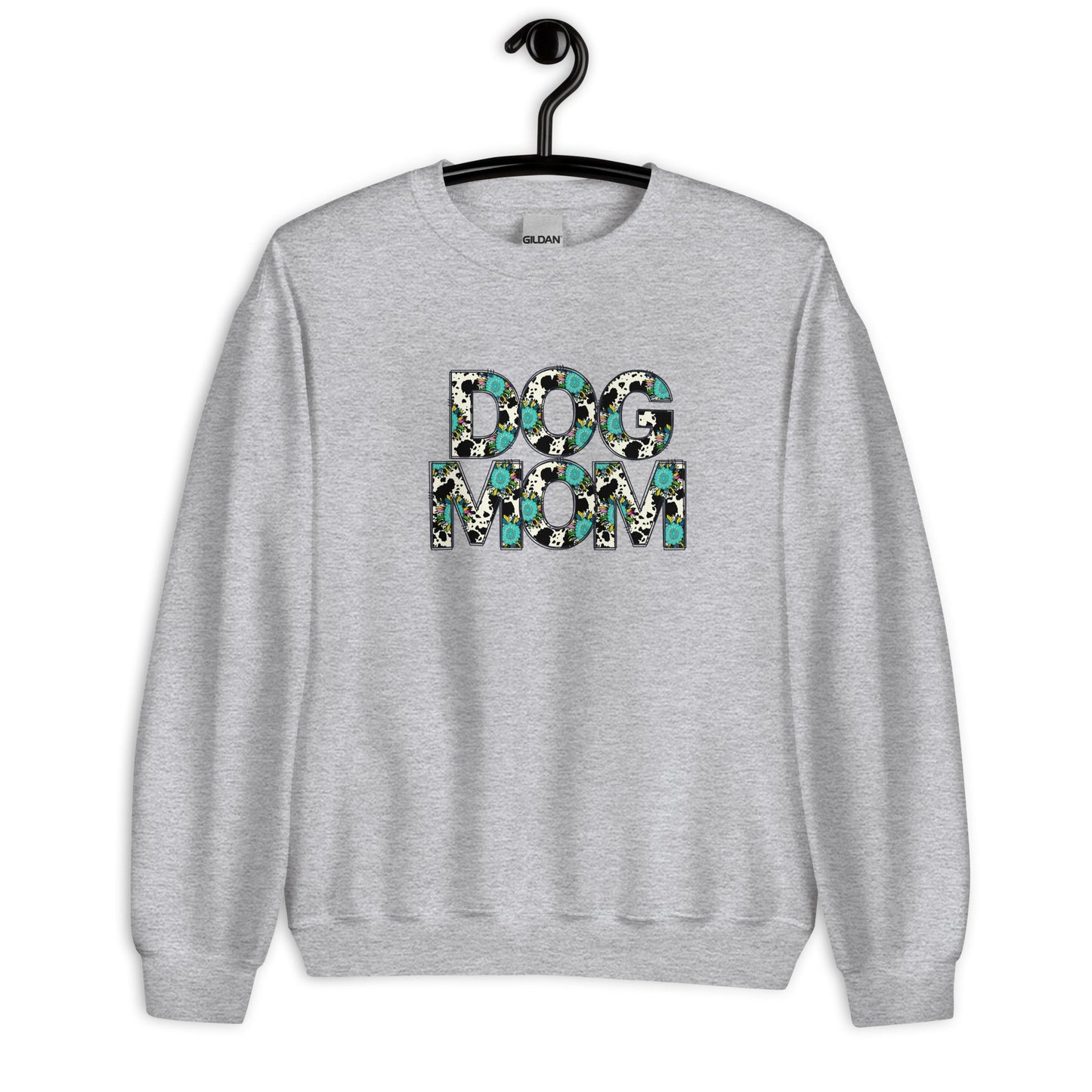 Dog Mom Teal Sunflower Sweatshirt