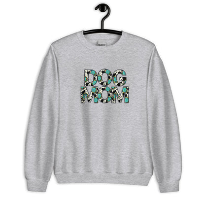 Dog Mom Teal Sunflower Sweatshirt