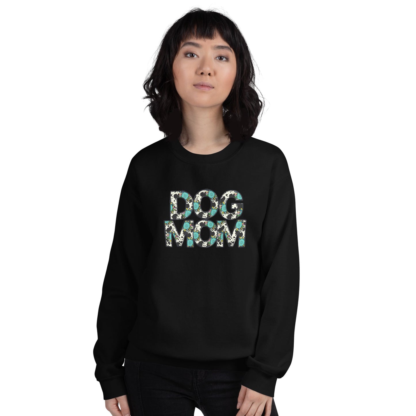 Dog Mom Teal Sunflower Sweatshirt