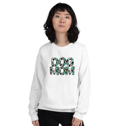 Dog Mom Teal Sunflower Sweatshirt