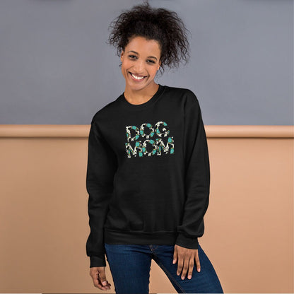 Dog Mom Teal Sunflower Sweatshirt